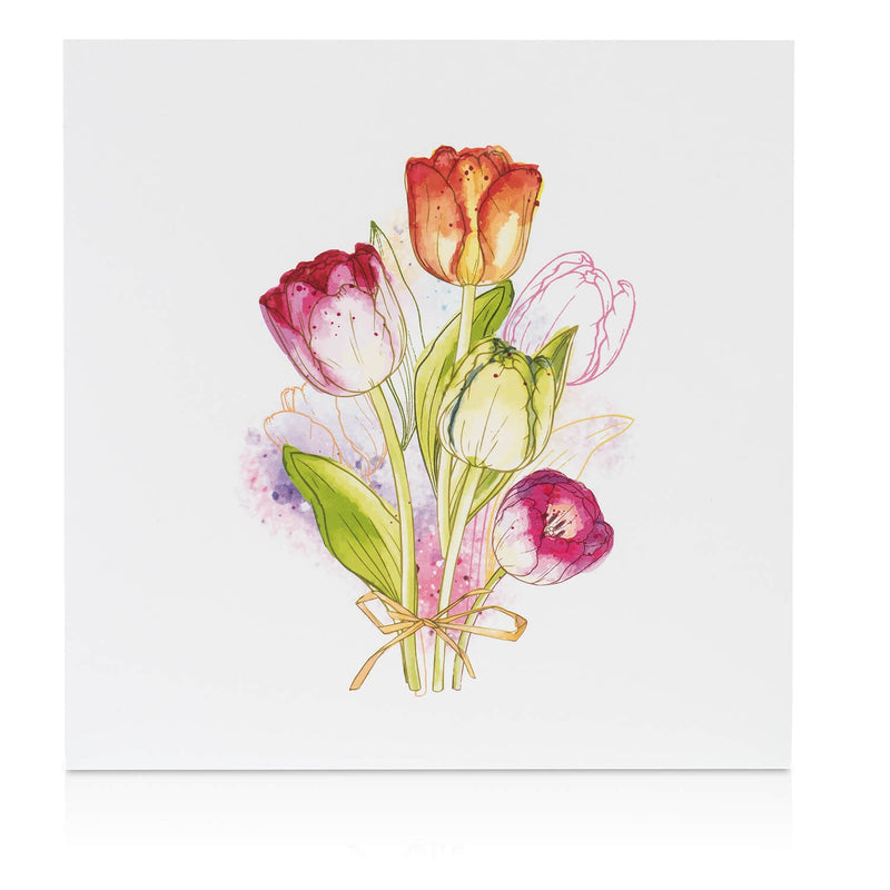 Colorful tulips Pop-Up Card