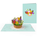 Flower basket with butterflies Pop-Up Card