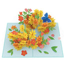 Colorful daisies with butterflies Pop-Up Card