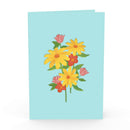 Colorful daisies with butterflies Pop-Up Card