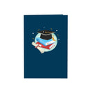 Owl with mortarboard Pop-Up Card