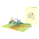Bicycle with flowers Pop-Up Card