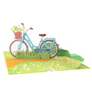 Bicycle with flowers Pop-Up Card