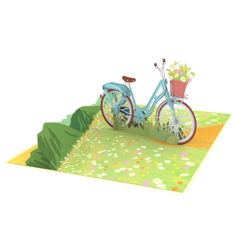 Bicycle with flowers Pop-Up Card