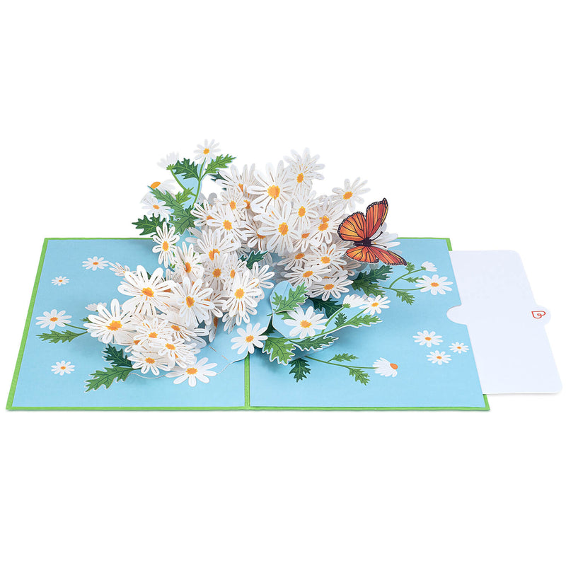Daisy with butterfly Pop-Up Card