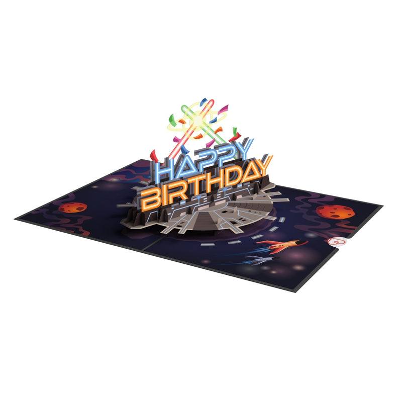 Galactic Birthday Pop-Up Card