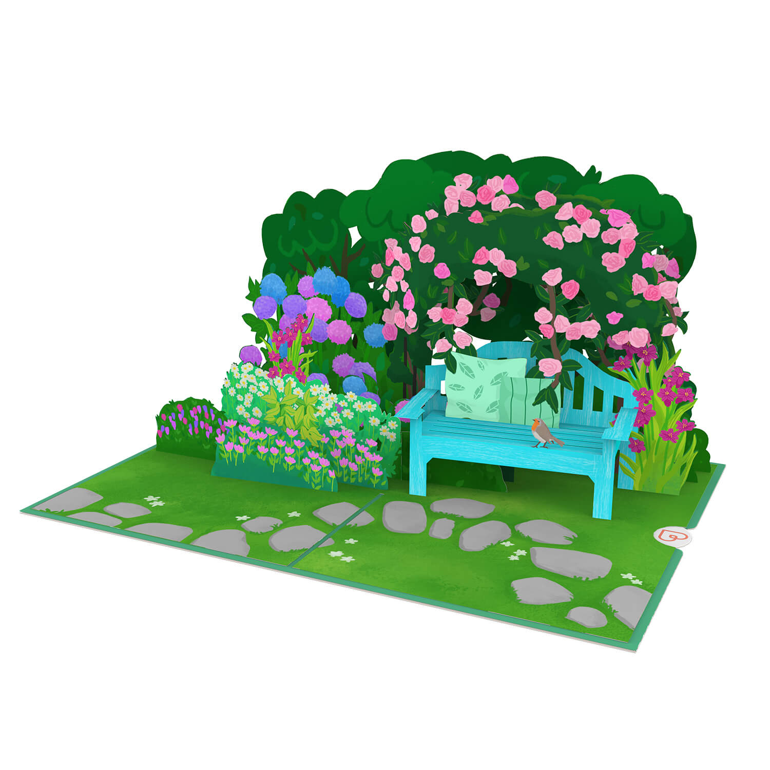 Garden with flowers Pop-Up Card