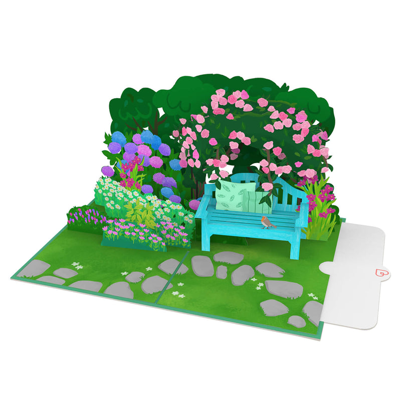 Garden with flowers Pop-Up Card