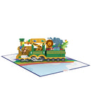 Birthday train Pop-Up Card
