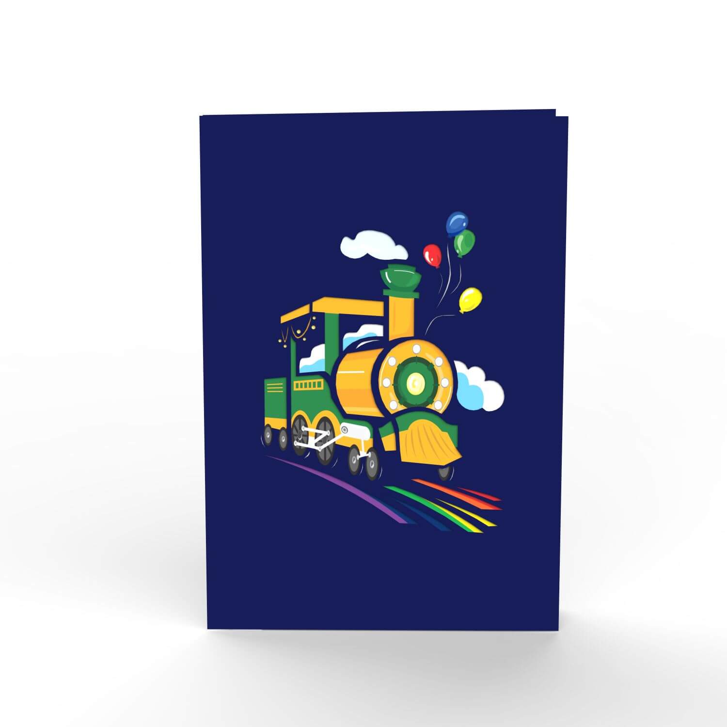 Birthday train Pop-Up Card