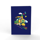 Birthday train Pop-Up Card