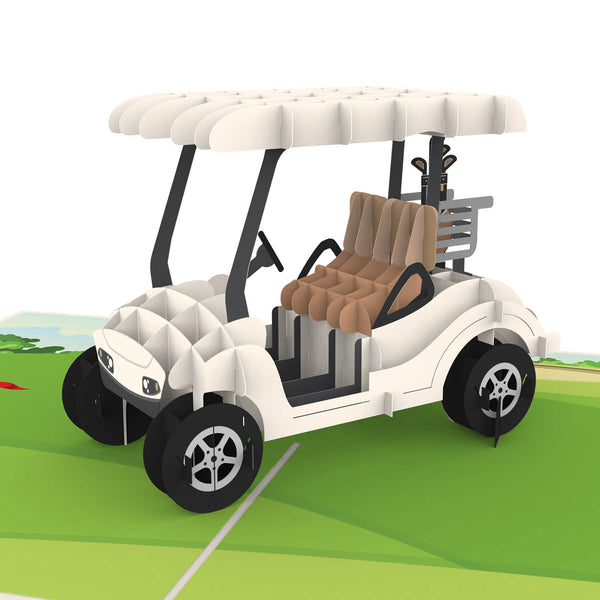 Golf cart Pop-Up Card