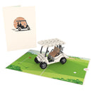 Golf cart Pop-Up Card