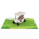 Golf cart Pop-Up Card