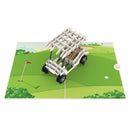 Golf cart Pop-Up Card