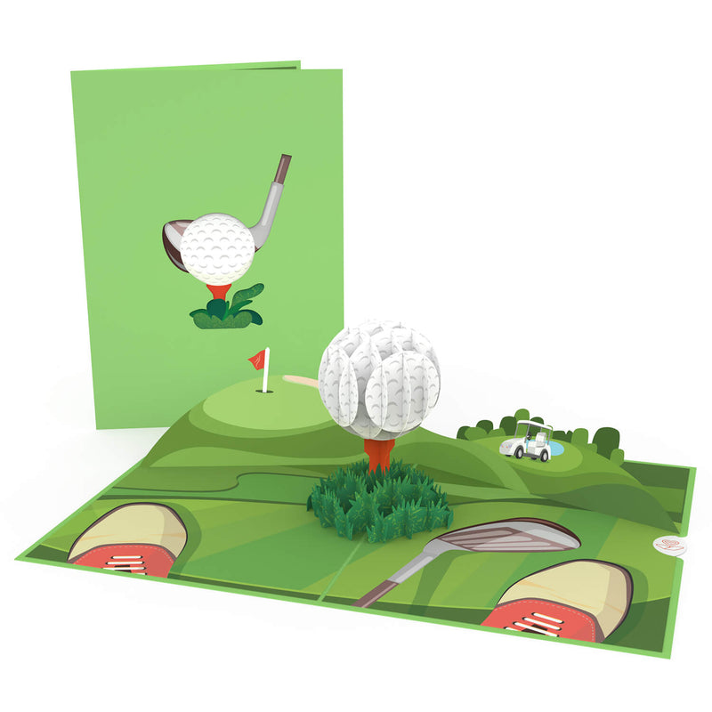 Golf Ball Pop-Up Card
