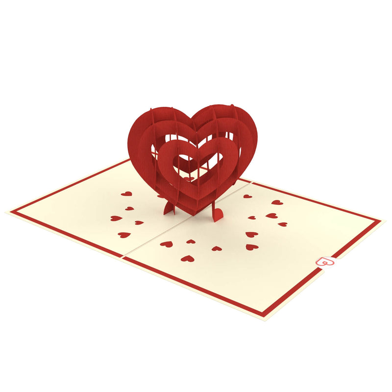 3D heart Pop-Up Card