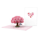 Heart tree with turtledoves Pop-Up Card