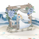 Beach Wedding Pop-Up Card