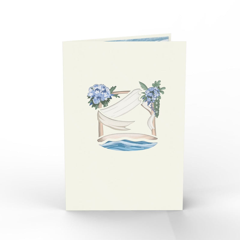 Beach Wedding Pop-Up Card