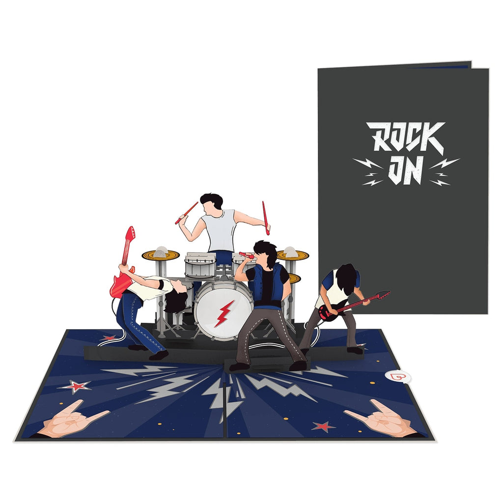 Rocking Visual Card Rock & Roll Pop-Up Card | papercrush