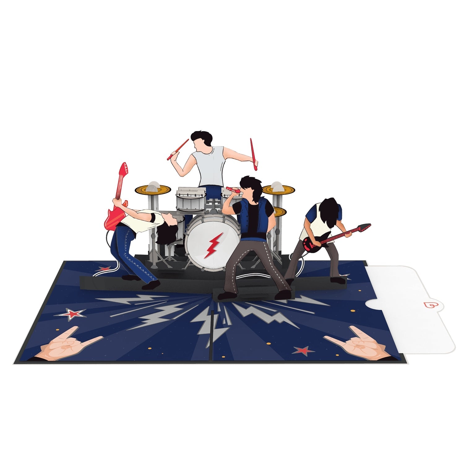 Rock & Roll Pop-Up Card
