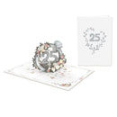Silver wedding Pop-Up Card
