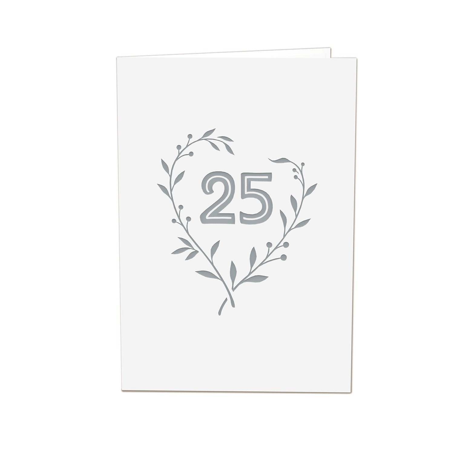 Silver wedding Pop-Up Card