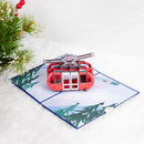 Ski Gondola Pop-Up Card