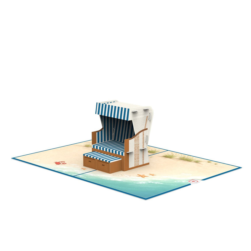 Beach chair Pop-Up Card