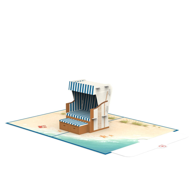 Beach chair Pop-Up Card