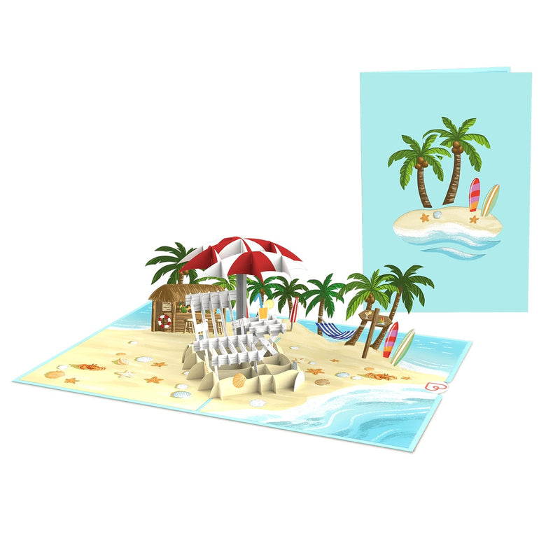 Beach vacation Pop-Up Card