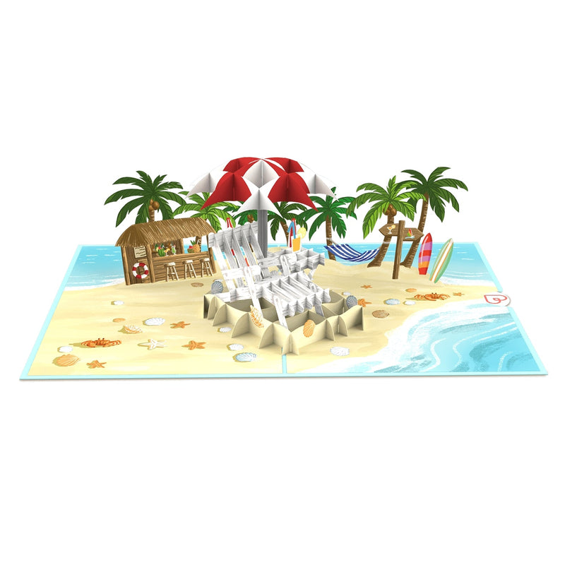 Beach vacation Pop-Up Card