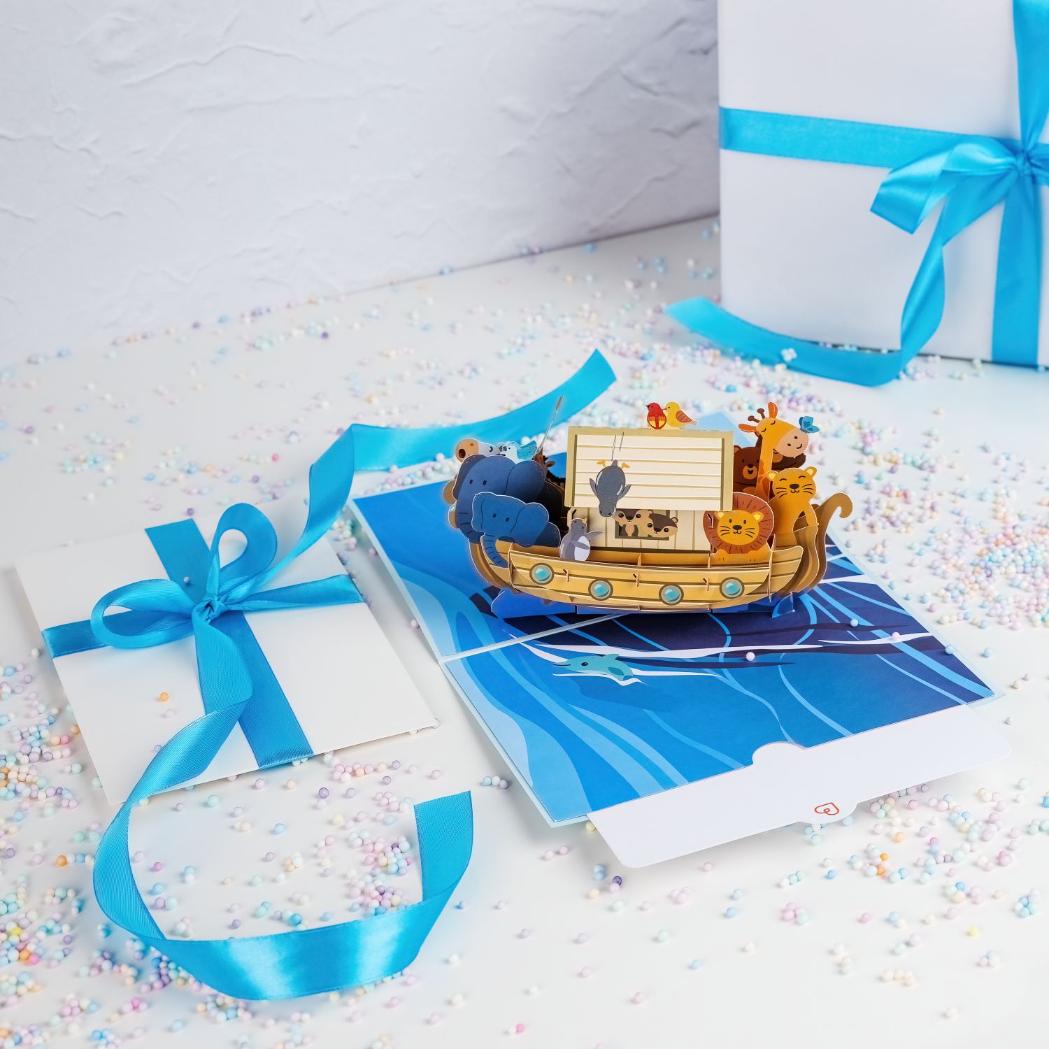 Noah's Ark Pop-Up Card Baptism