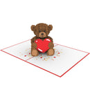 Teddy bear with heart Pop-Up Card