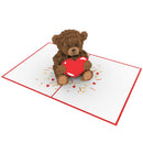 Teddy bear with heart Pop-Up Card