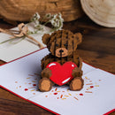 Teddy bear with heart Pop-Up Card