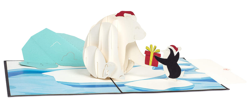 Polar Bear & Penguin Pop-Up Card