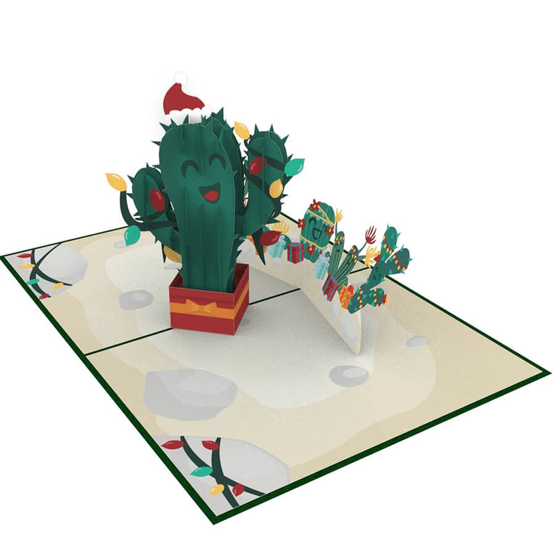 Christmas cactus Pop-Up Card