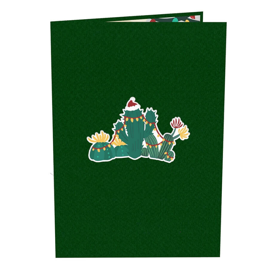 Christmas cactus Pop-Up Card