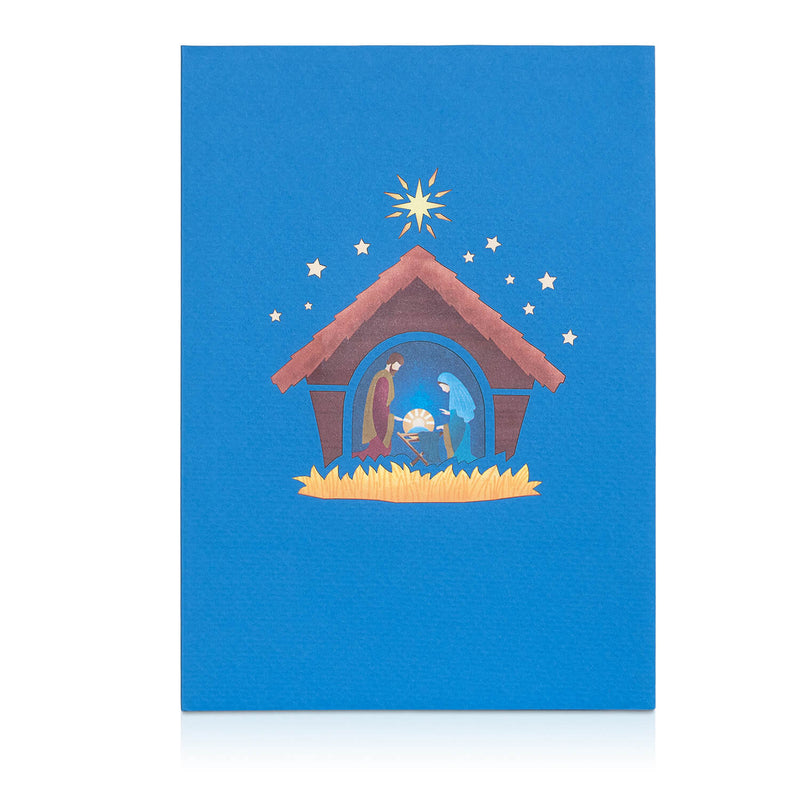 Nativity scene in Bethlehem Pop-Up Card