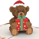 Christmas teddy Pop-Up Card