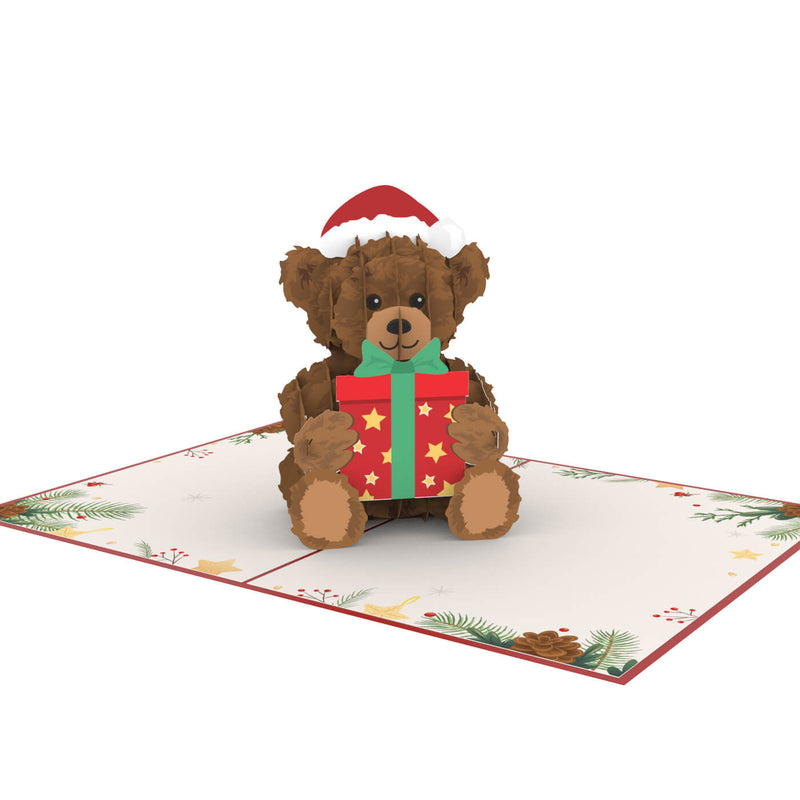 Christmas teddy Pop-Up Card