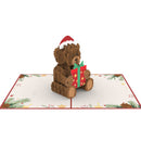 Christmas teddy Pop-Up Card