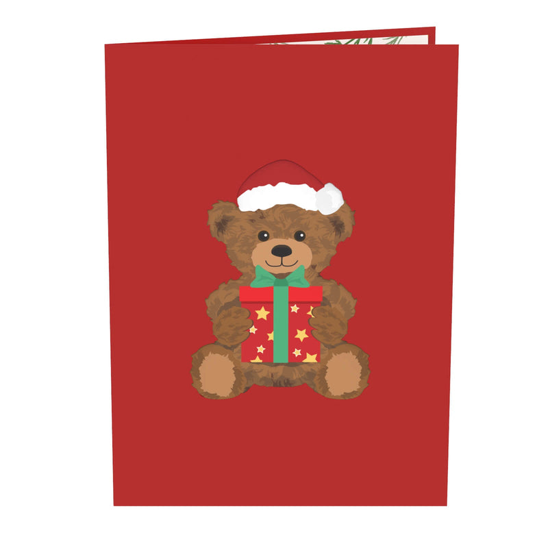 Christmas teddy Pop-Up Card