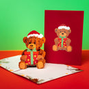 Christmas teddy Pop-Up Card