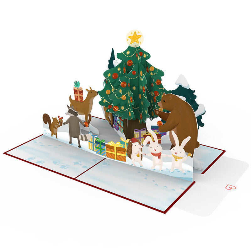Christmas in the forest Pop-Up Card
