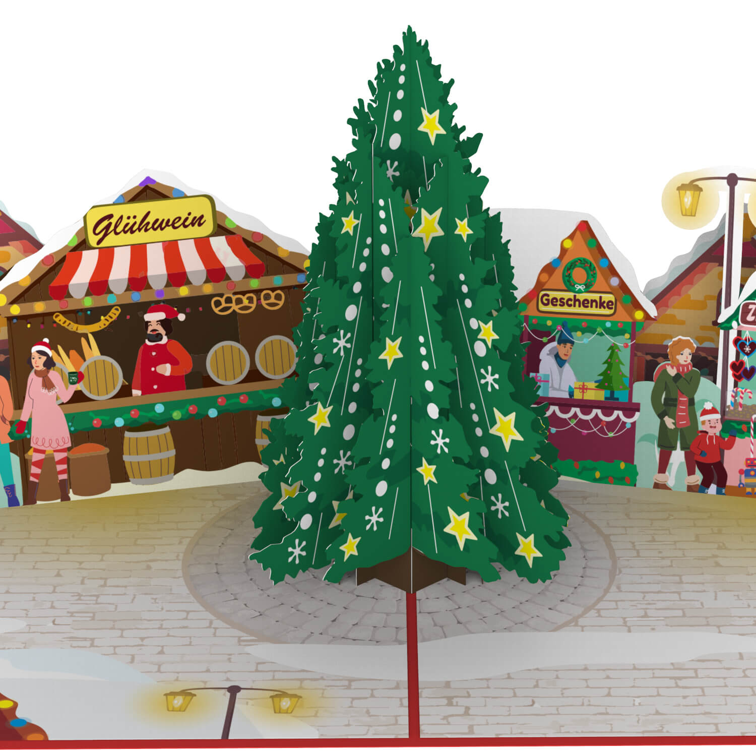 Christmas market Pop-Up Card