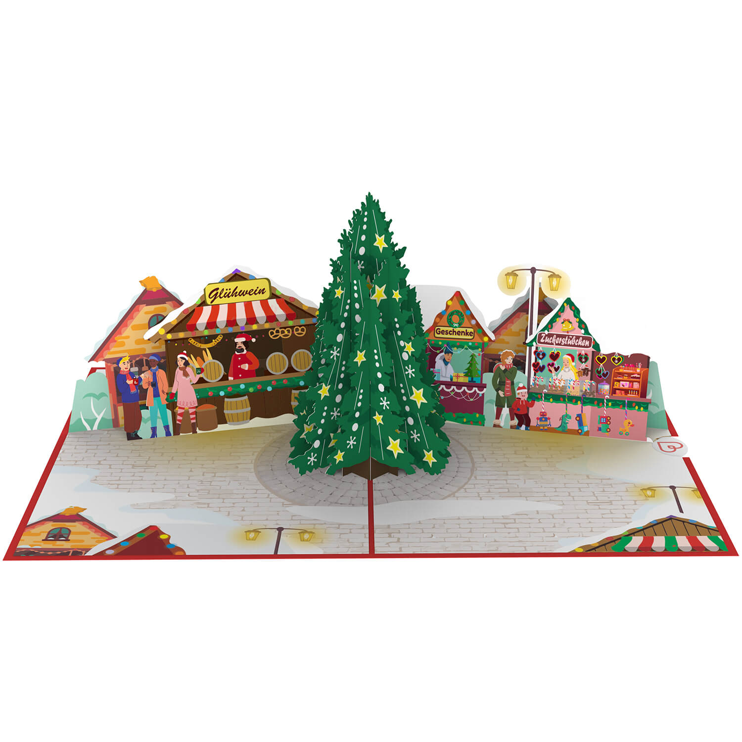 Christmas market Pop-Up Card