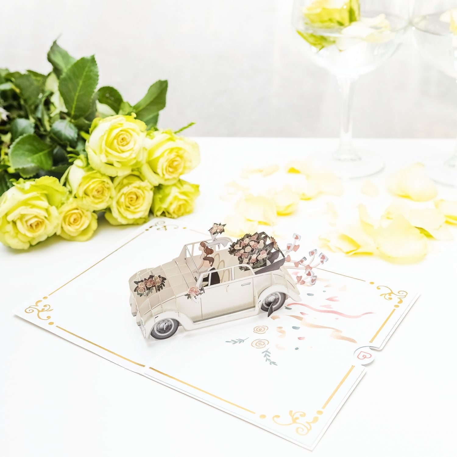 Wedding car Pop-Up Card